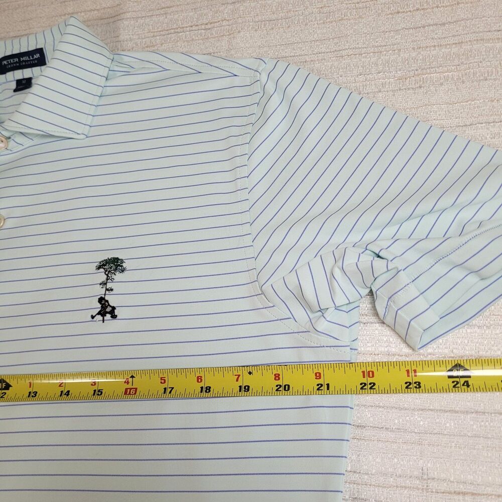 Peter Millar Crown Crafted Pine Tree Golf Country Club FL Stripe Polos Med (2) - Picture 12 of 16